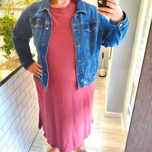 Women's knit dress with pockets XXL